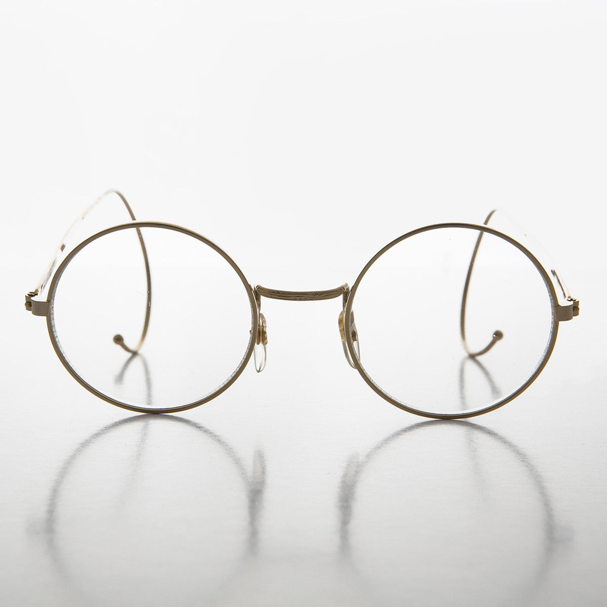 Round Spectacle Eyeglasses with Cable Temples - Rudy