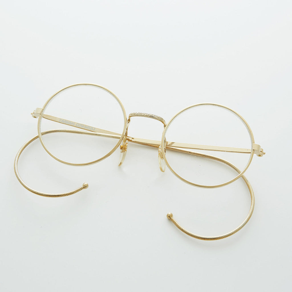 Round Spectacle Eyeglasses with Cable Temples - Rudy