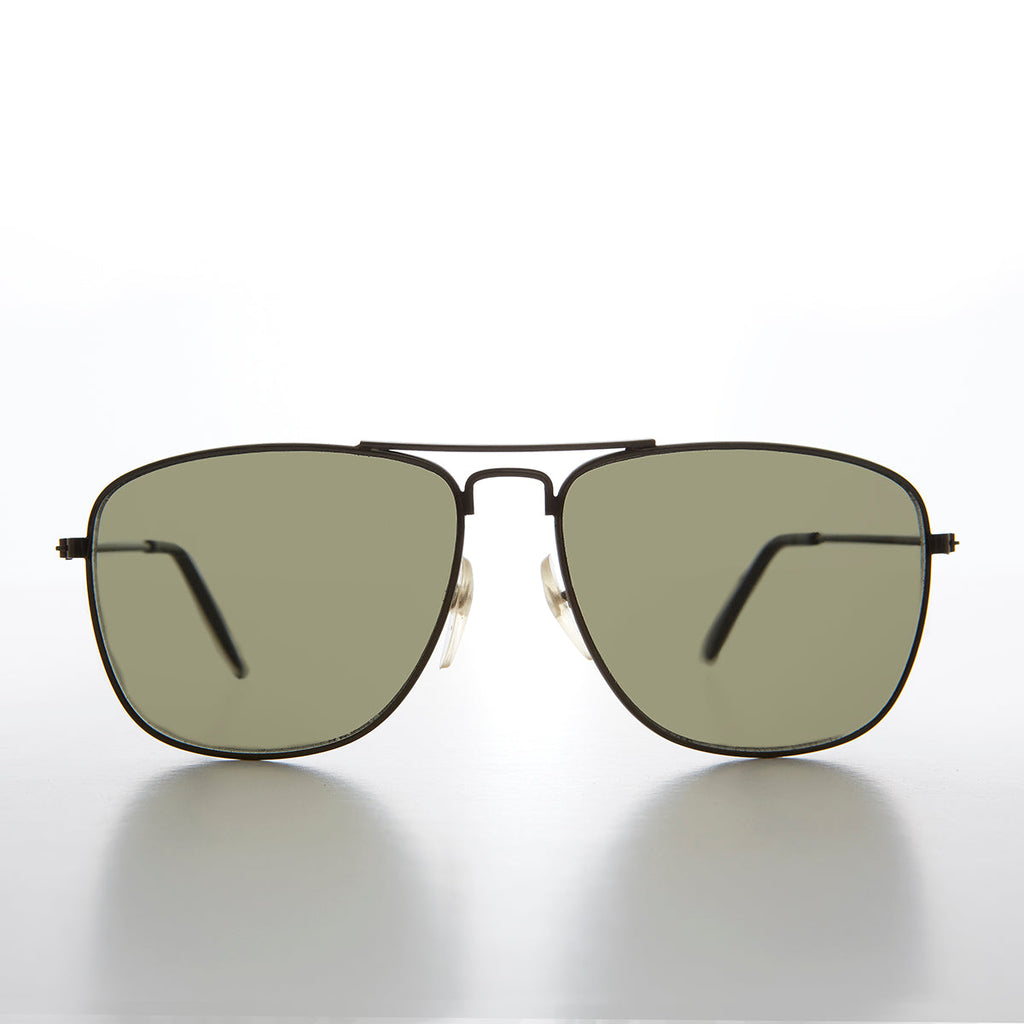 Square 58mm Metal Aviator Sunglasses - Santos