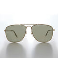 Square 58mm Metal Aviator Sunglasses - Santos