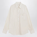 Lemaire Ivory Cotton And Silk Shirt Men