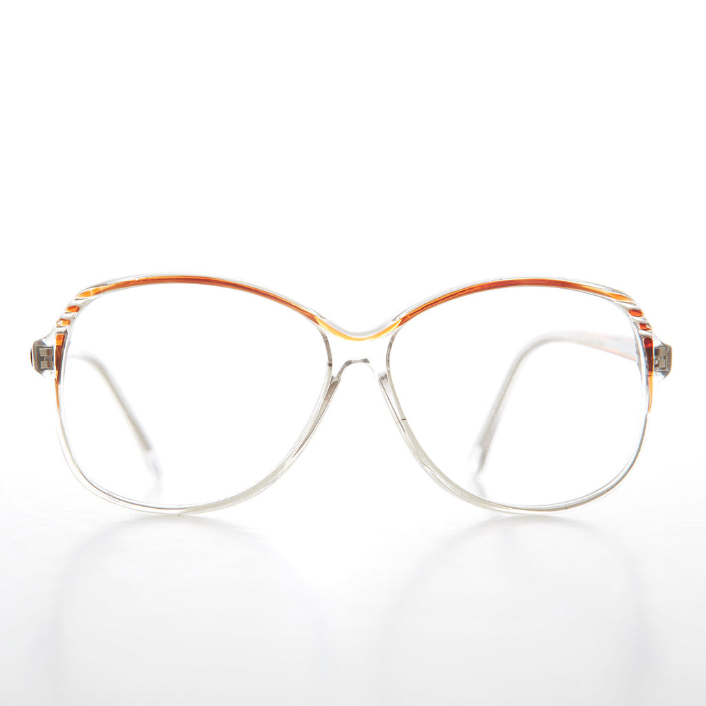 Clear Round Retro Reading Glasses - Tina