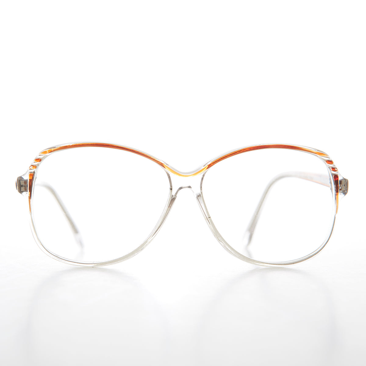 Clear Round Retro Reading Glasses - Tina