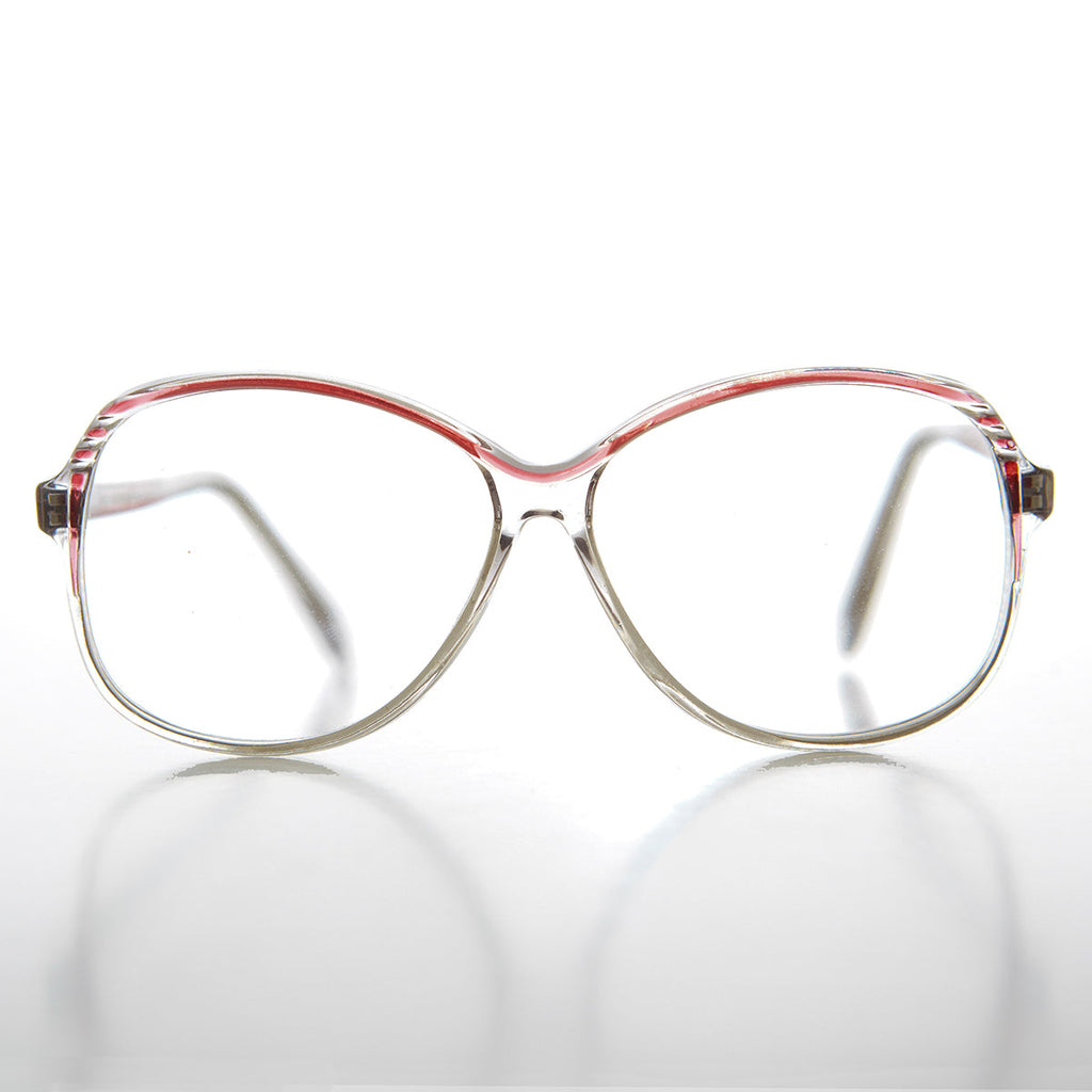 Clear Round Retro Reading Glasses - Tina