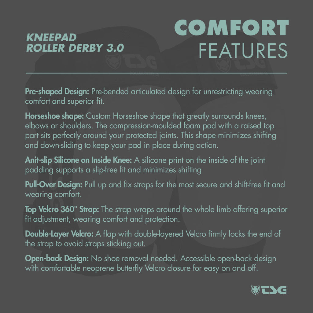 TSG - Kneepad Roller Derby 3.0 (Roller Skate Knee Pads)