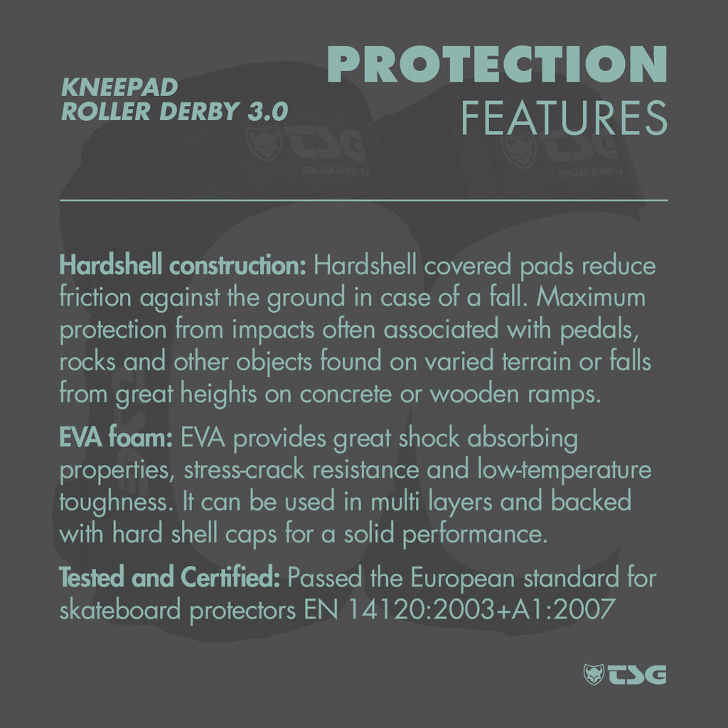 TSG - Kneepad Roller Derby 3.0 (Roller Skate Knee Pads)