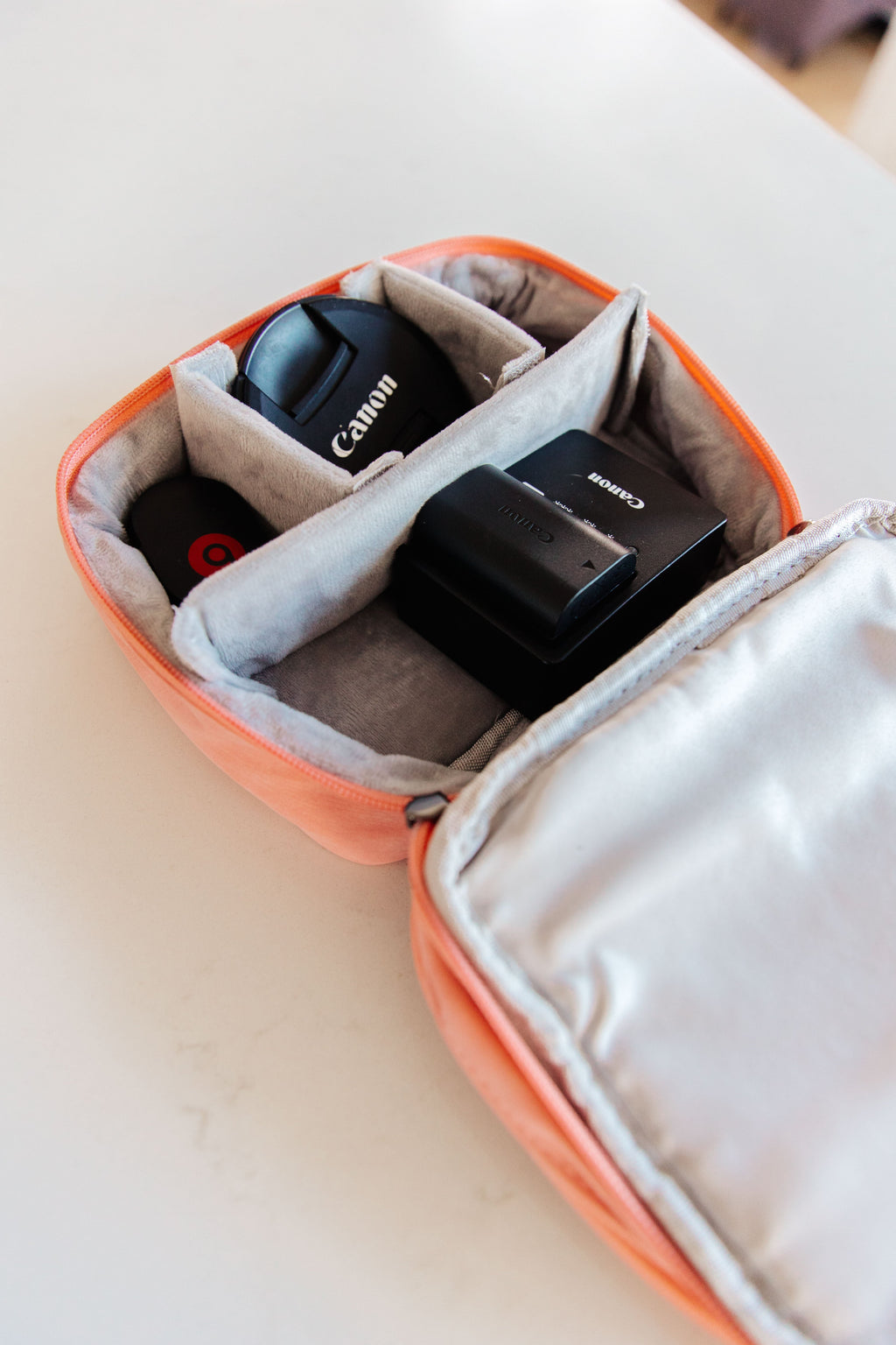 Travel Cord Organizer Case in Pink **FINAL SALE**