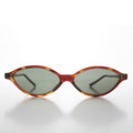 Punk Rock Oval Narrow Cat Eye Vintage Sunglass - Viveca