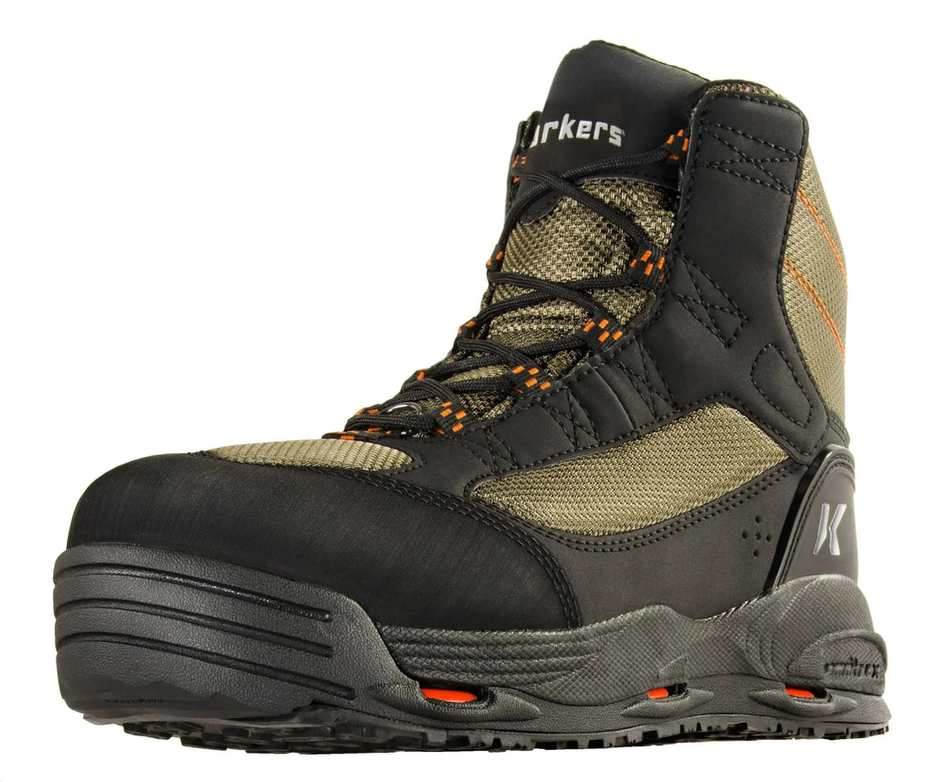 Korkers Greenback Wading Boots - Packed with The Essentials - Includes Interchangeable Felt and Kling-On Soles - Size 13