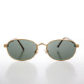 Unisex Gold Sunglass with Glass Lens - Wren