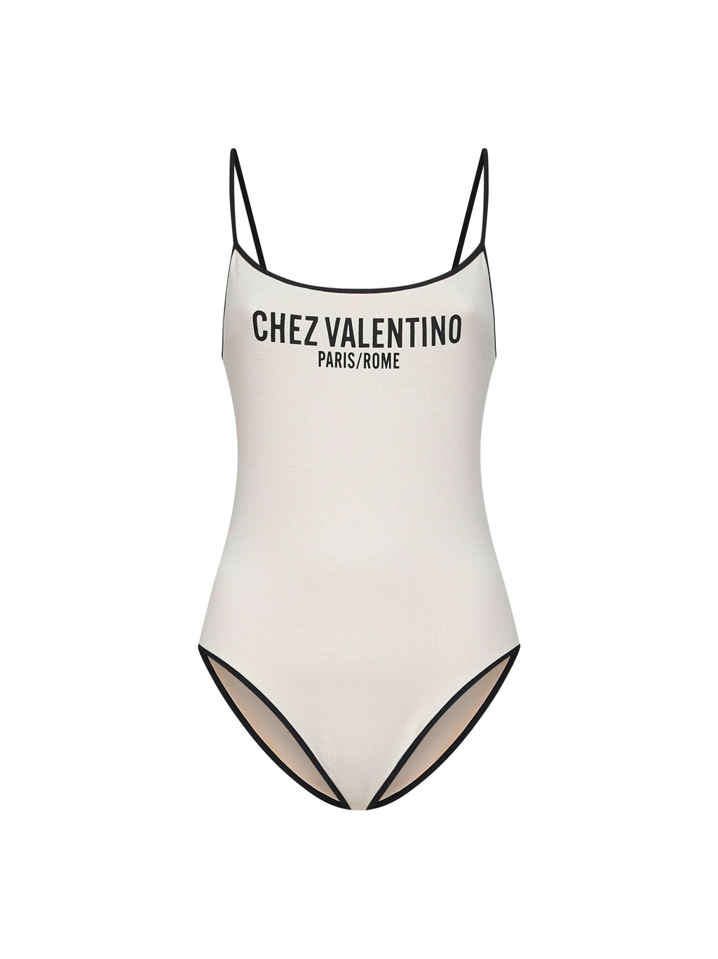 Valentino Women Pink Chez Valentino Print One-Piece Swimsuit