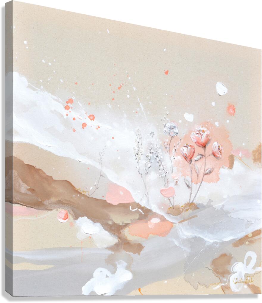"Serendipity" GICLEE PRINT Abstract Painting, Blush Pink, Neutral, Flowers