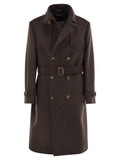 Brunello Cucinelli Men Wool Trench