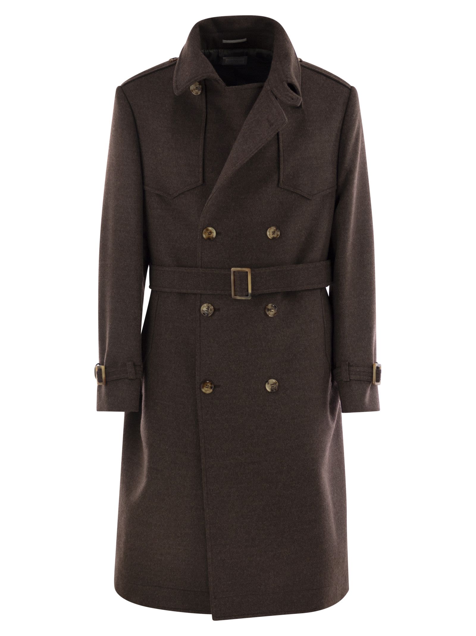 Brunello Cucinelli Men Wool Trench
