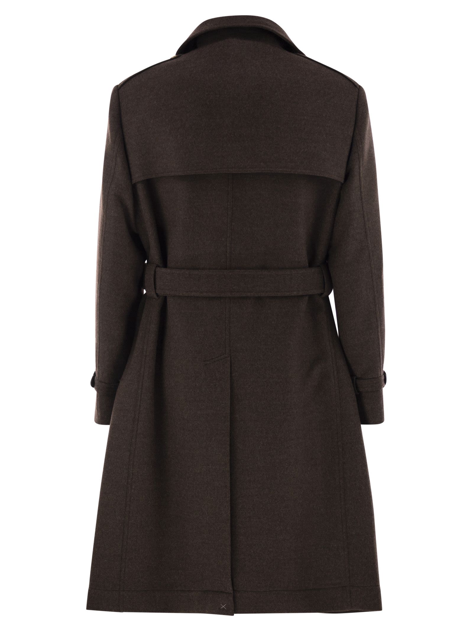 Brunello Cucinelli Men Wool Trench