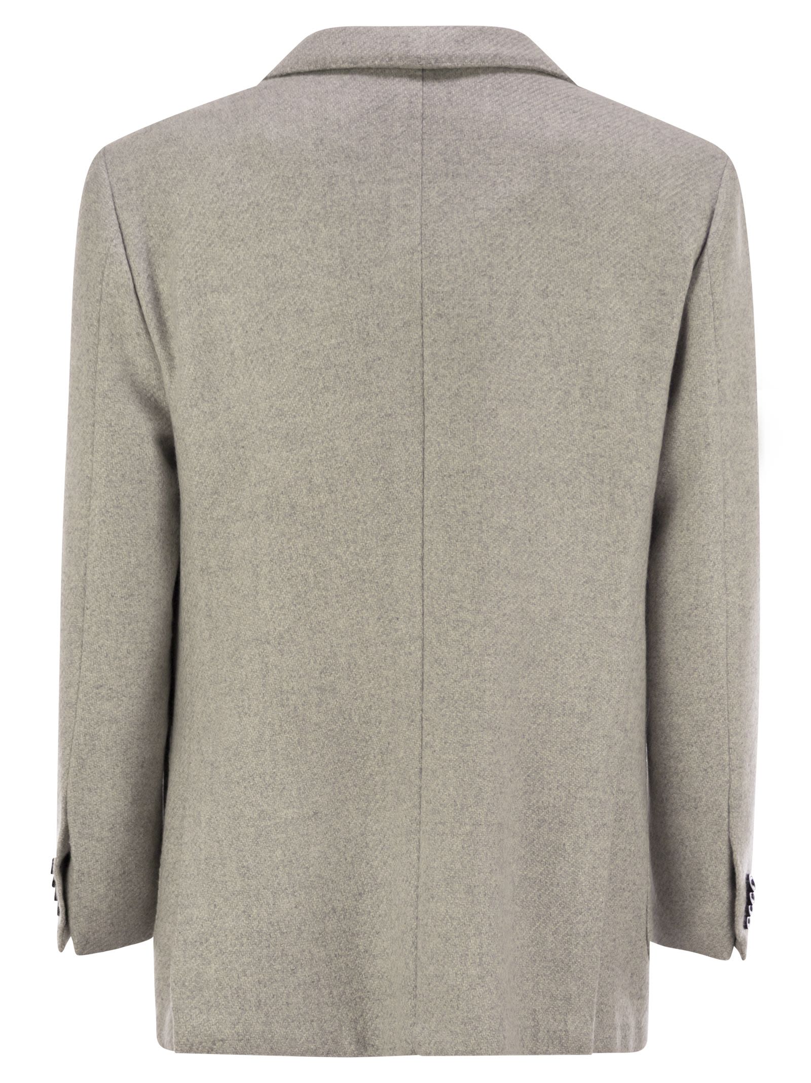Kiton Men Single-Breasted Cashmere Jacket
