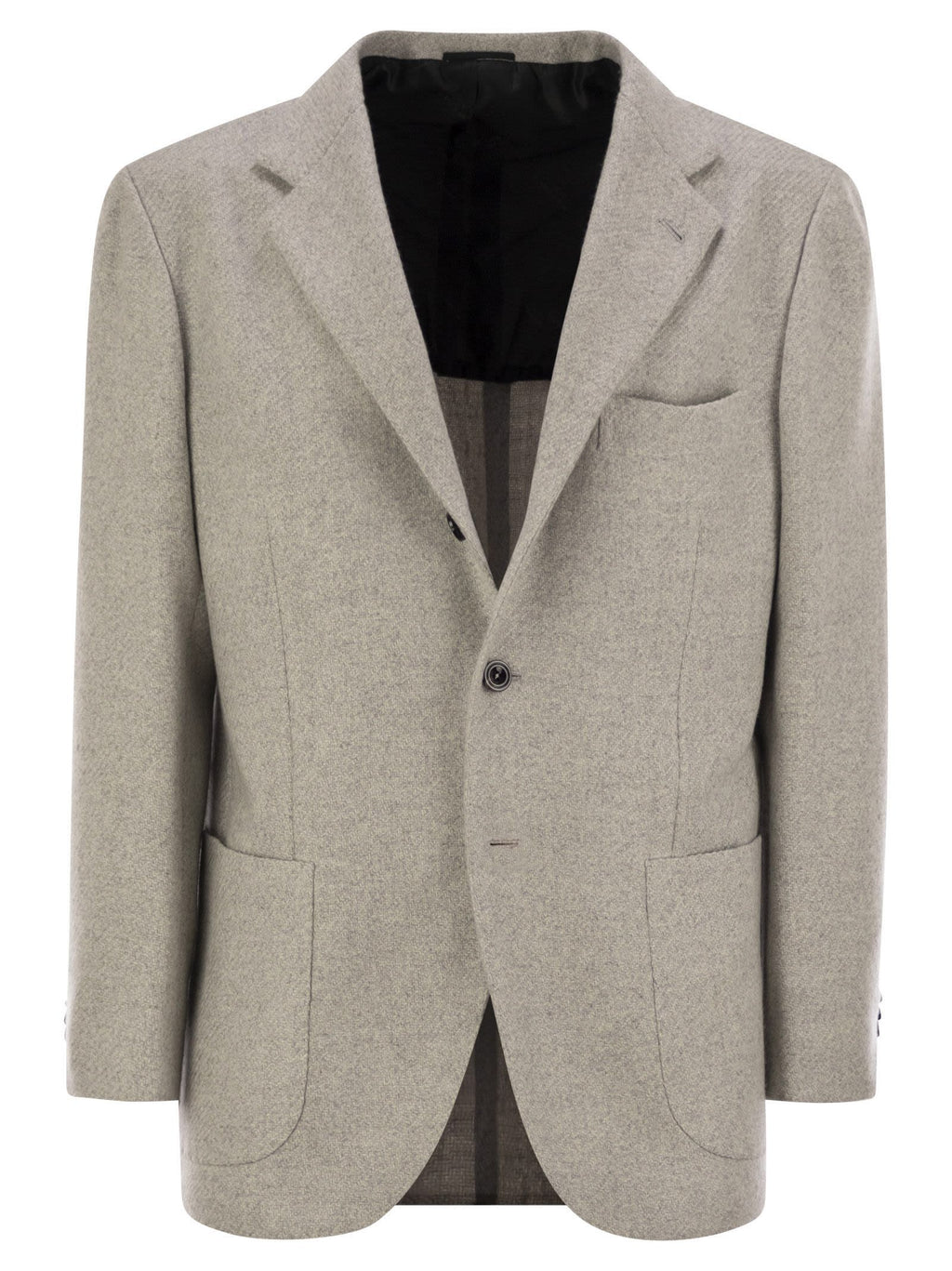 Kiton Men Single-Breasted Cashmere Jacket