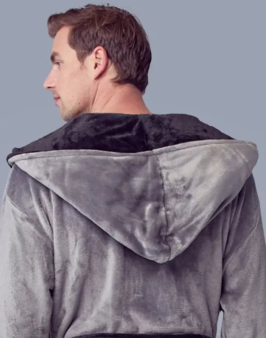 Men’s Robe with Hood – Ultra-Soft Plush Comfort for Everyday Use