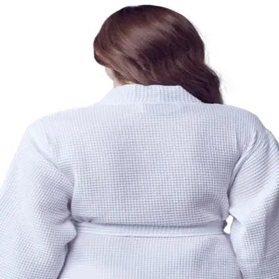Knee-Length Waffle Robe for Women