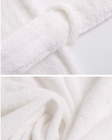 Classic Ultra-Soft Absorbent Cotton Bathrobe / White