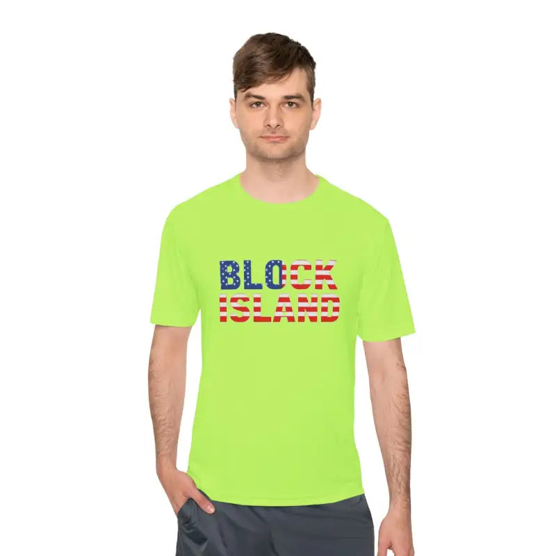 Ocean State Styles Block Island Flag Shirt Moisture Wicking