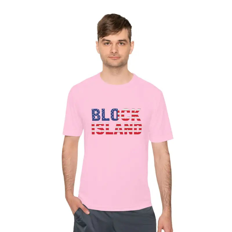 Ocean State Styles Block Island Flag Shirt Moisture Wicking