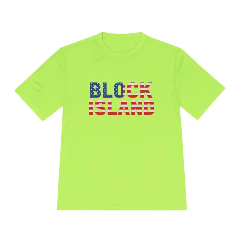Ocean State Styles Block Island Flag Shirt Moisture Wicking