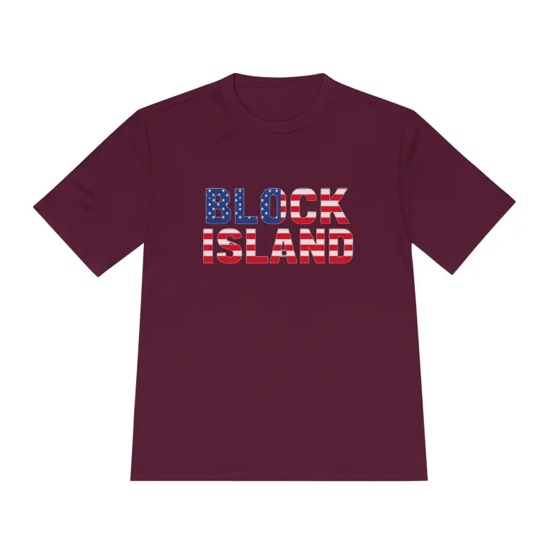 Ocean State Styles Block Island Flag Shirt Moisture Wicking