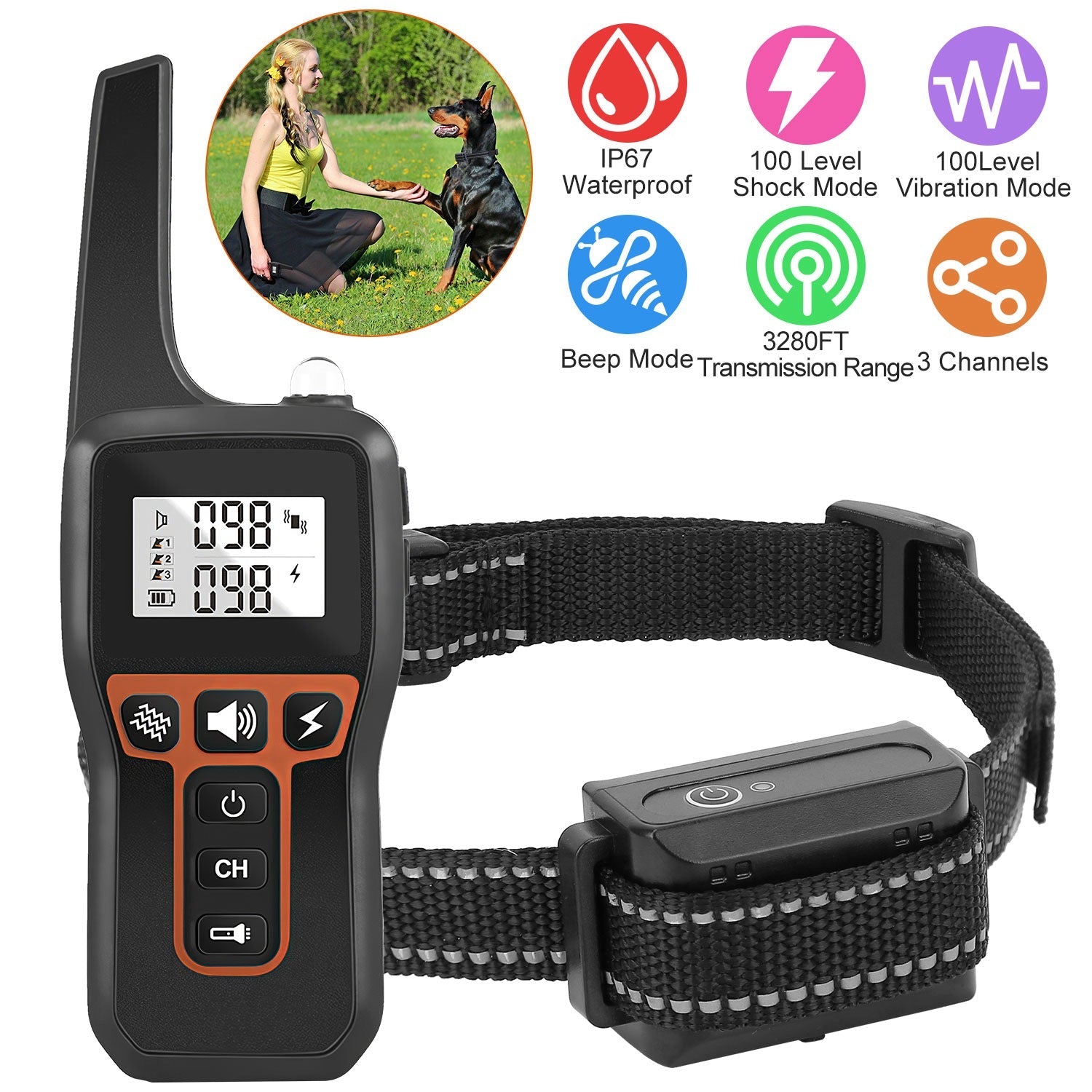 GBruno 3280FT Dog Training Collar