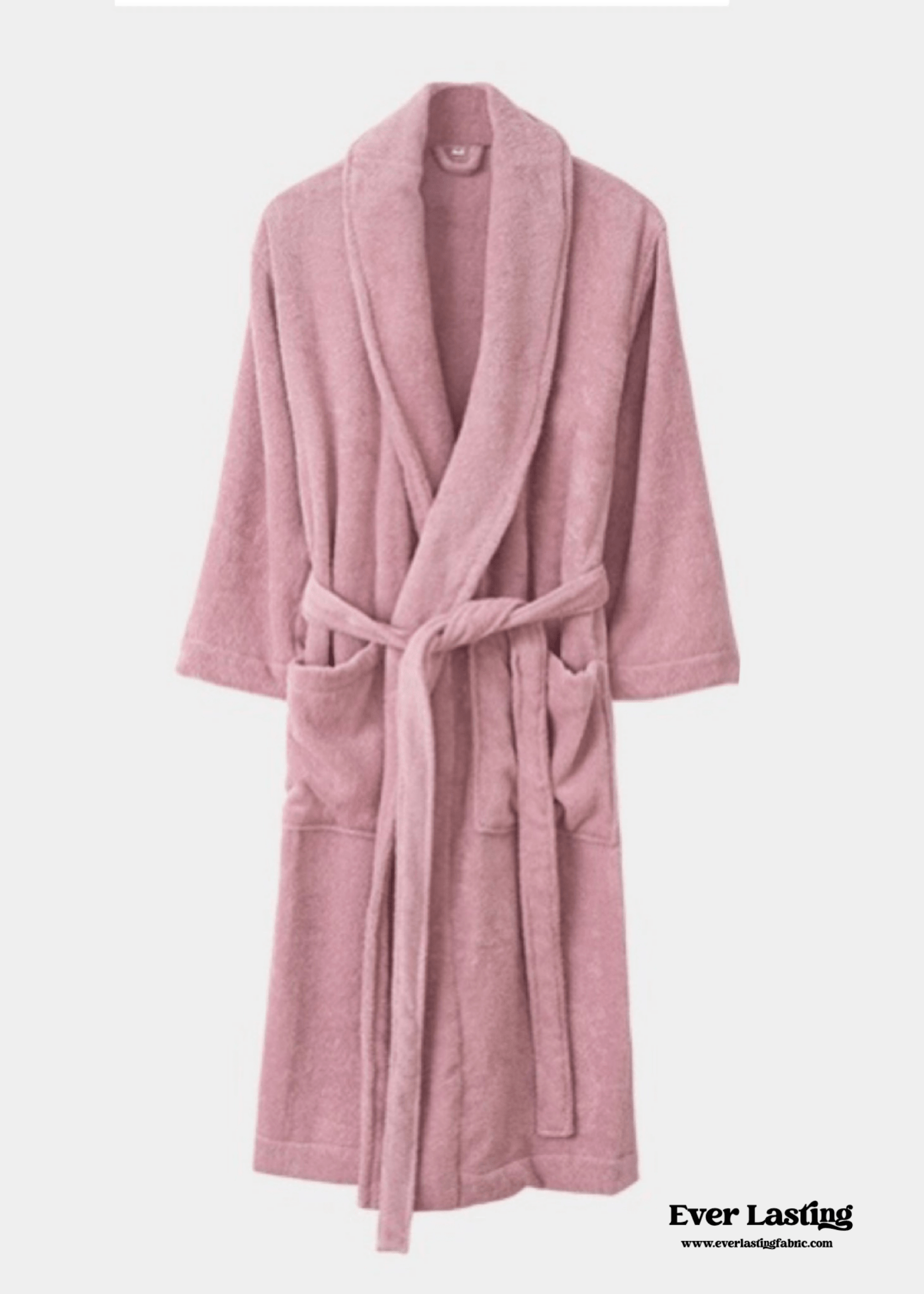 Classic Ultra-Soft Absorbent Cotton Bathrobe / Pink