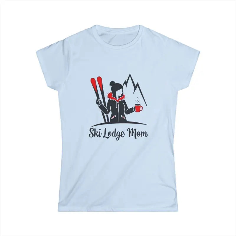 Ocean State Styles T Shirt Ski Lodge Mom Tee Winter