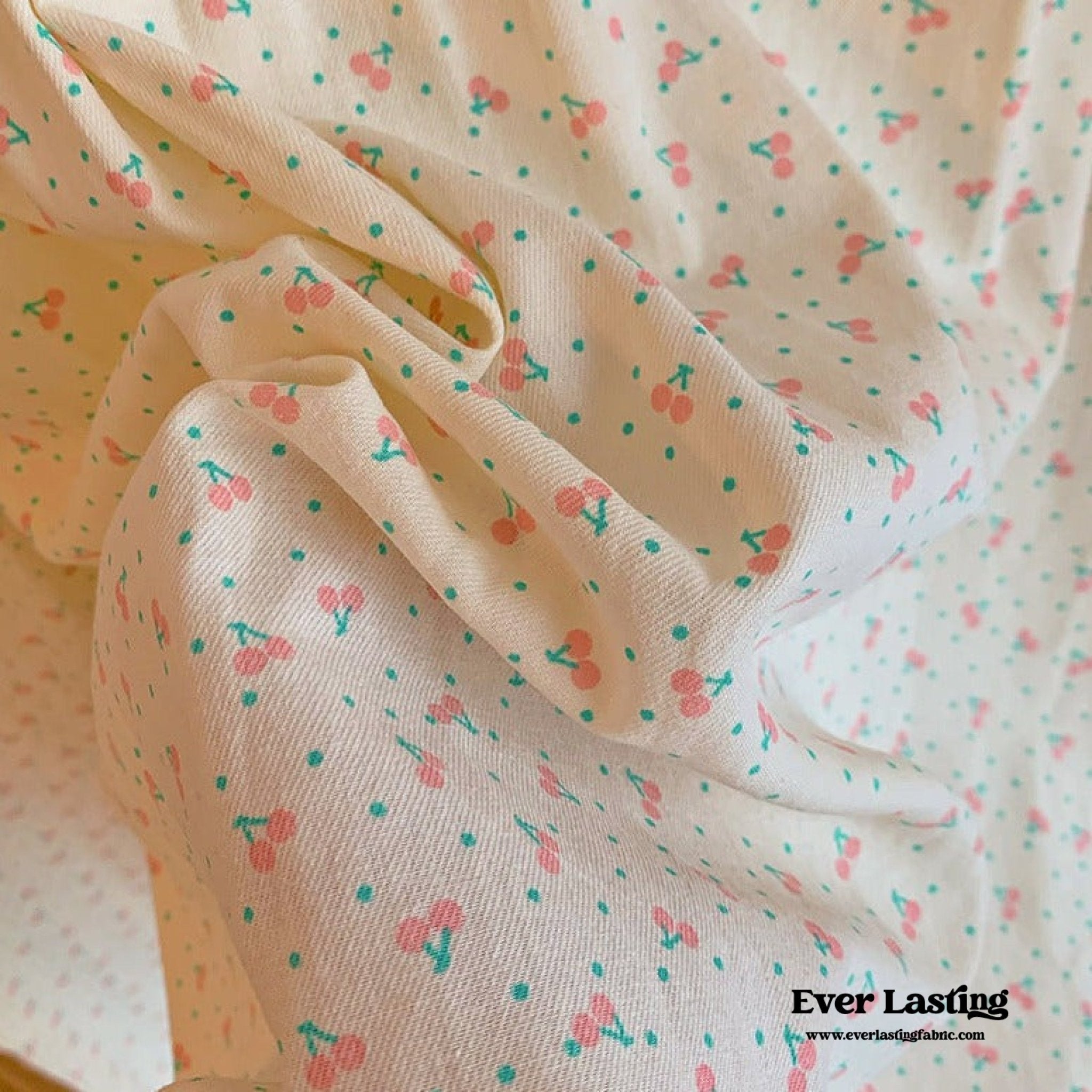 Cream Floral Quarter Sleeves & Long Pants Pajama Set