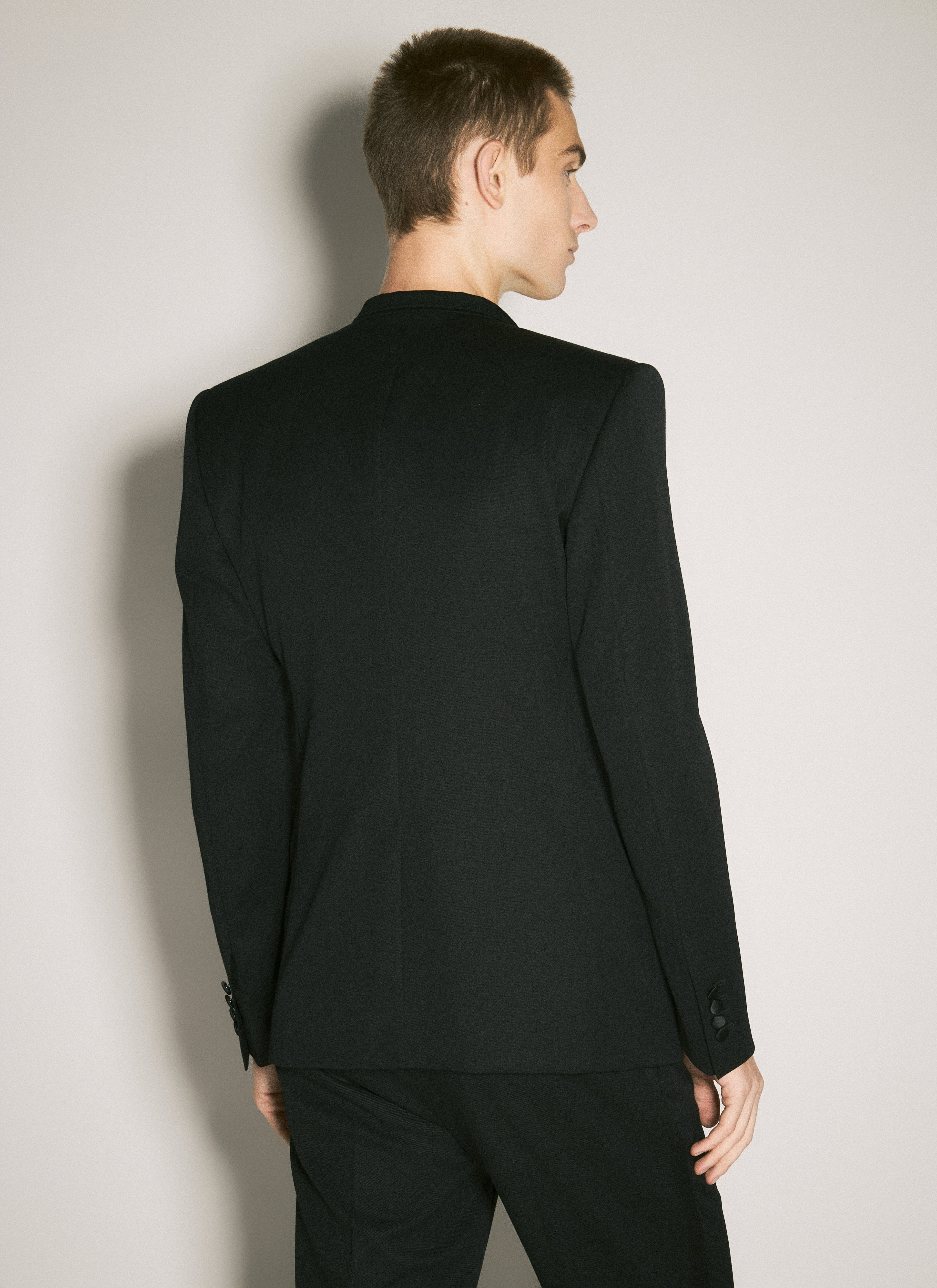 Dolce & Gabbana Men Single-Breasted Wool Jacket