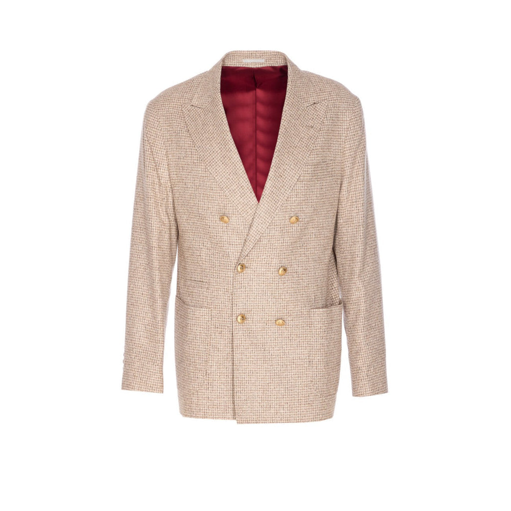Brunello Cucinelli Men Double-Breasted Blazer