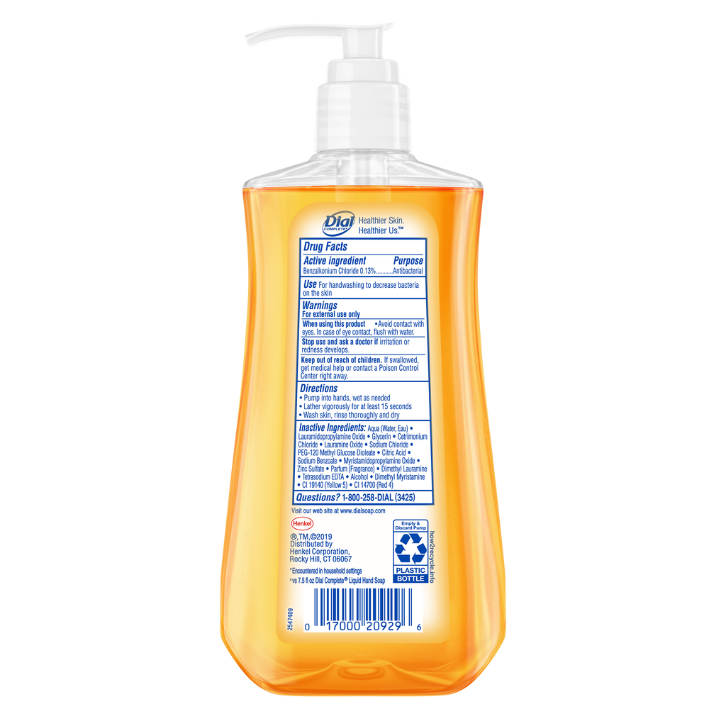 (3 pack) Dial Antibacterial Liquid Hand Soap, Gold, 11 fl oz