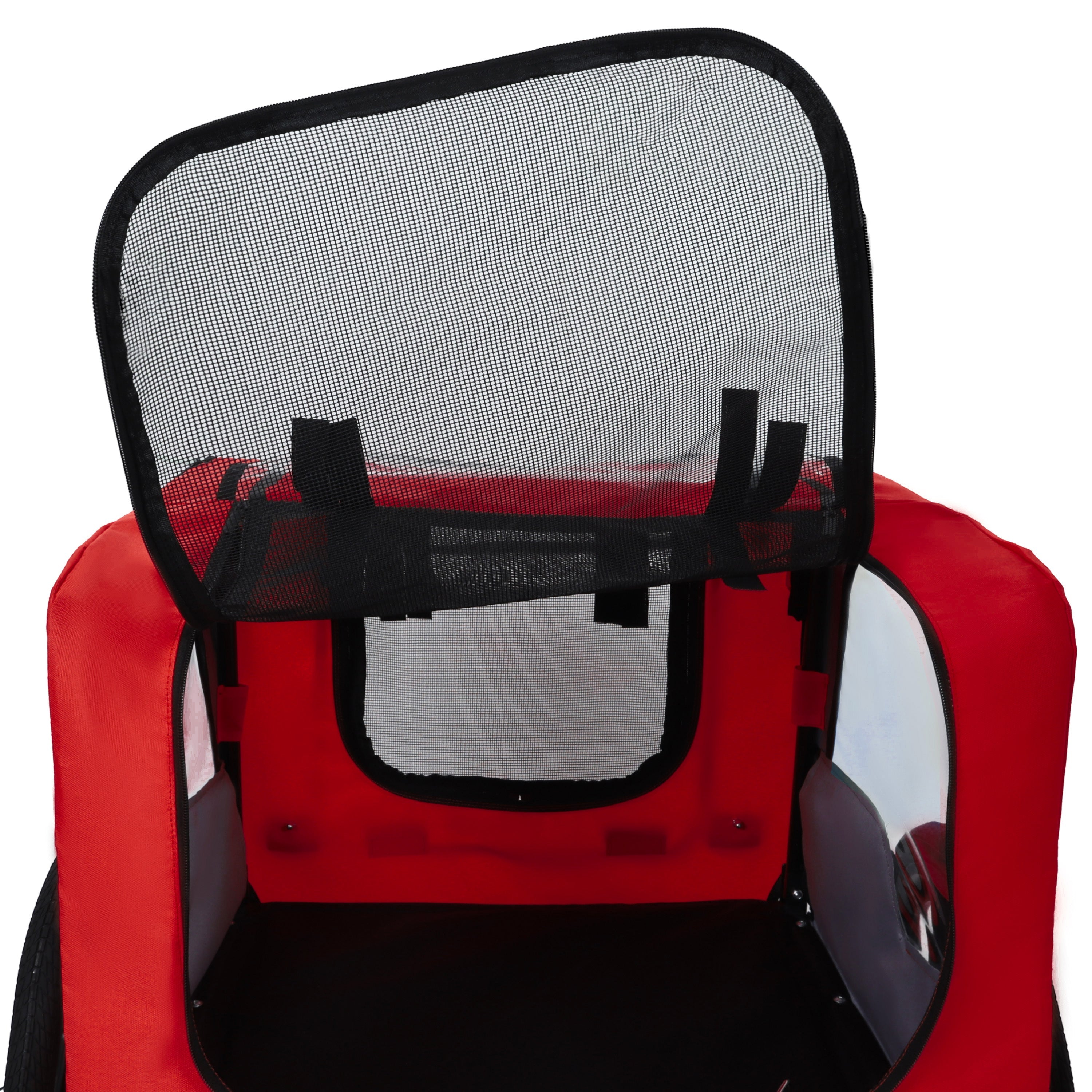 Pet Bike Trailer Dog Cart for Bicycle,Suitable for Small and Medium Pets, Easy Folding Cart Frame, Quick Release Wheel, Non-Slip Floor, Internal Leash