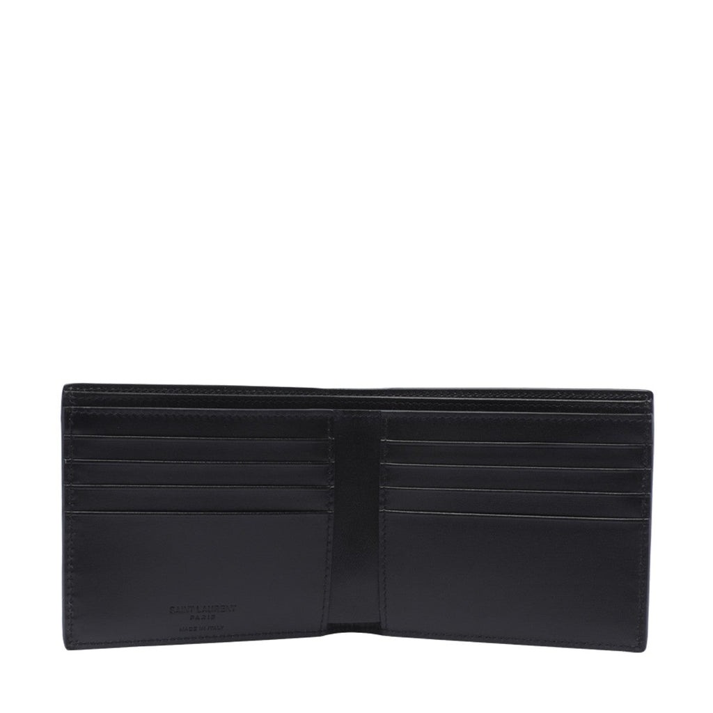 Saint Laurent Men East/West Saint Laurent Paris Logo Wallet
