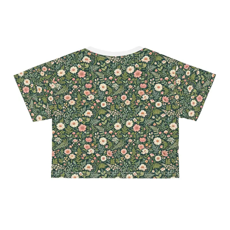 Ocean State Styles Crop Top Floral Print QuickDry Polyester