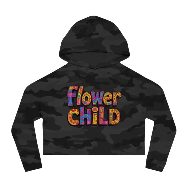 Ocean State Styles Hoodie Flower Child Cropped Floral Print