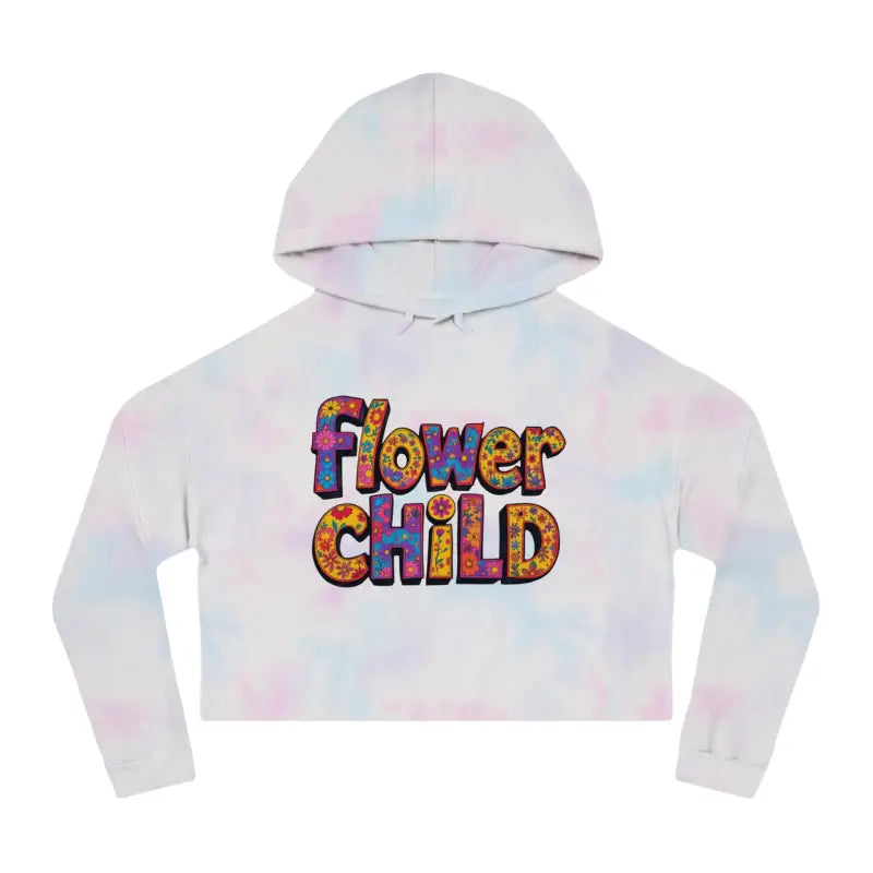 Ocean State Styles Hoodie Flower Child Cropped Floral Print