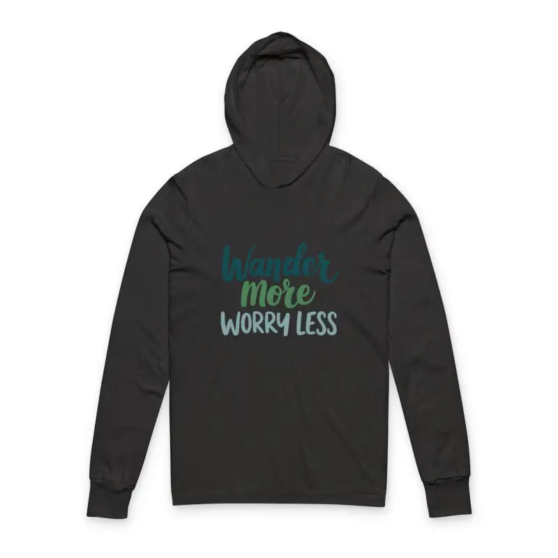Ocean State Styles Hooded Tee Wander More Worry Less Print