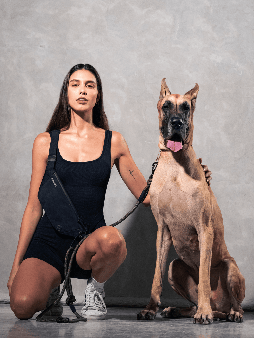 Army Green Running Hands-Free Dog Leash