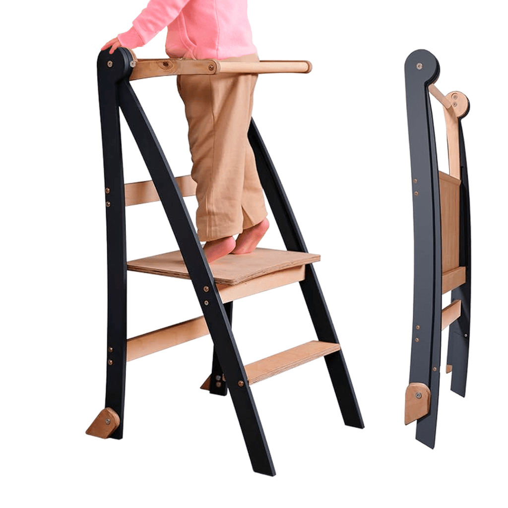 Toddler Learning Tower: Step stool for Kids - Graphite
