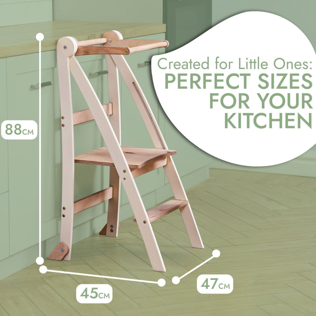 Helper Tower: A Multi-functional Foldable Step Stool for Kids