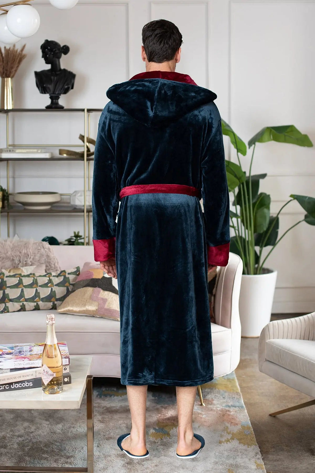 Men’s Robe with Hood – Ultra-Soft Plush Comfort for Everyday Use