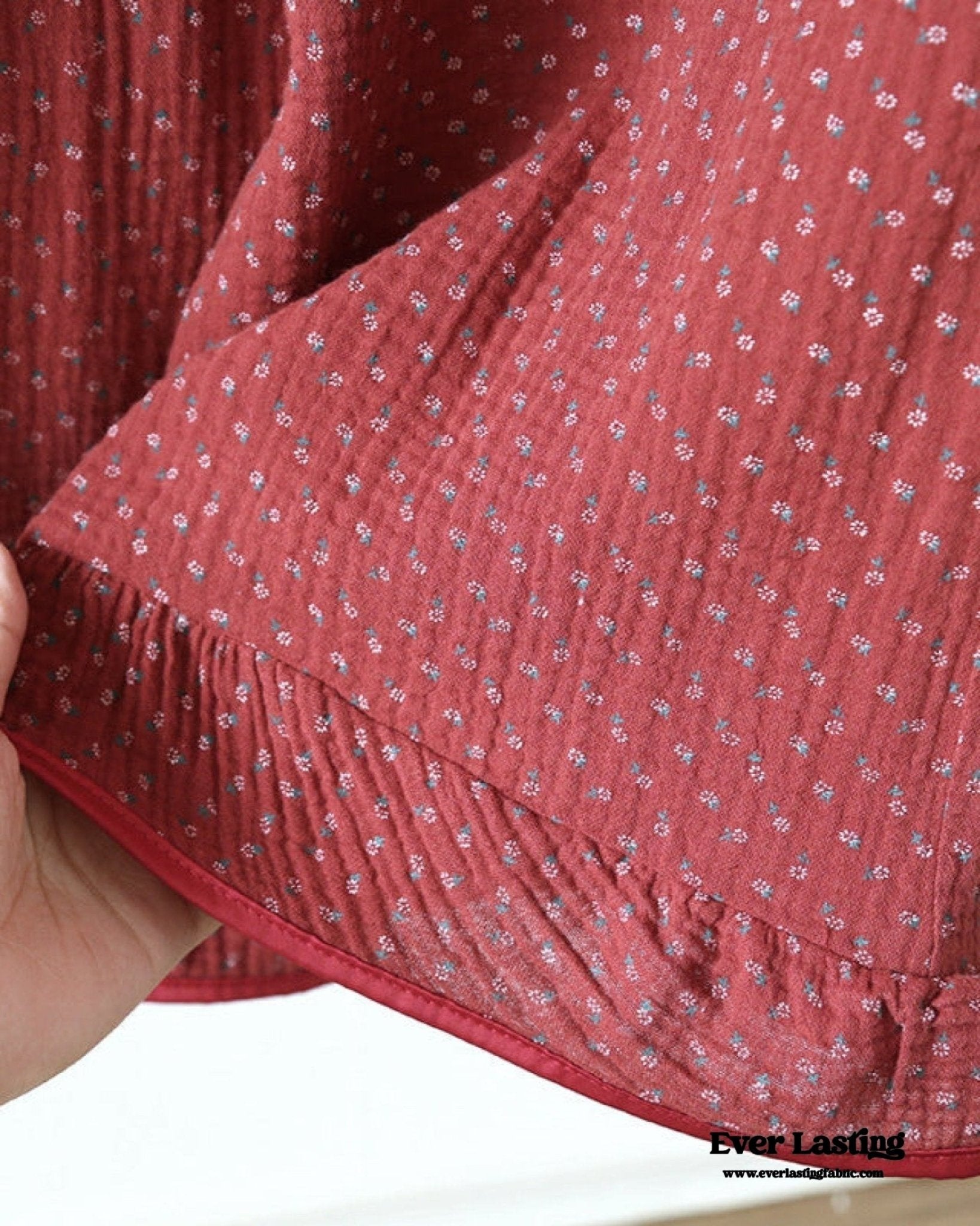 Ivy Red Floral Ruffled Pajama Set / Dress