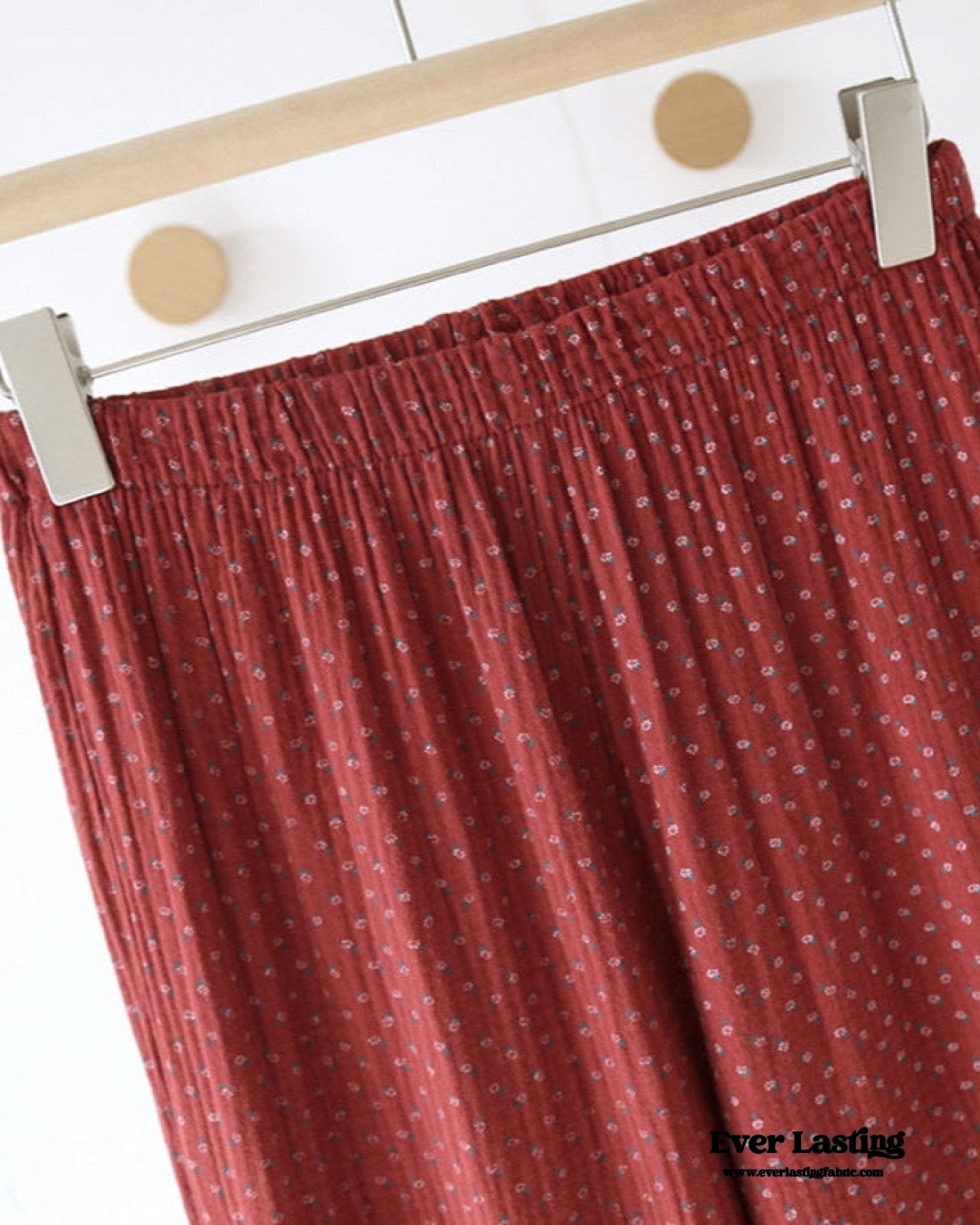 Ivy Red Floral Ruffled Pajama Set / Dress