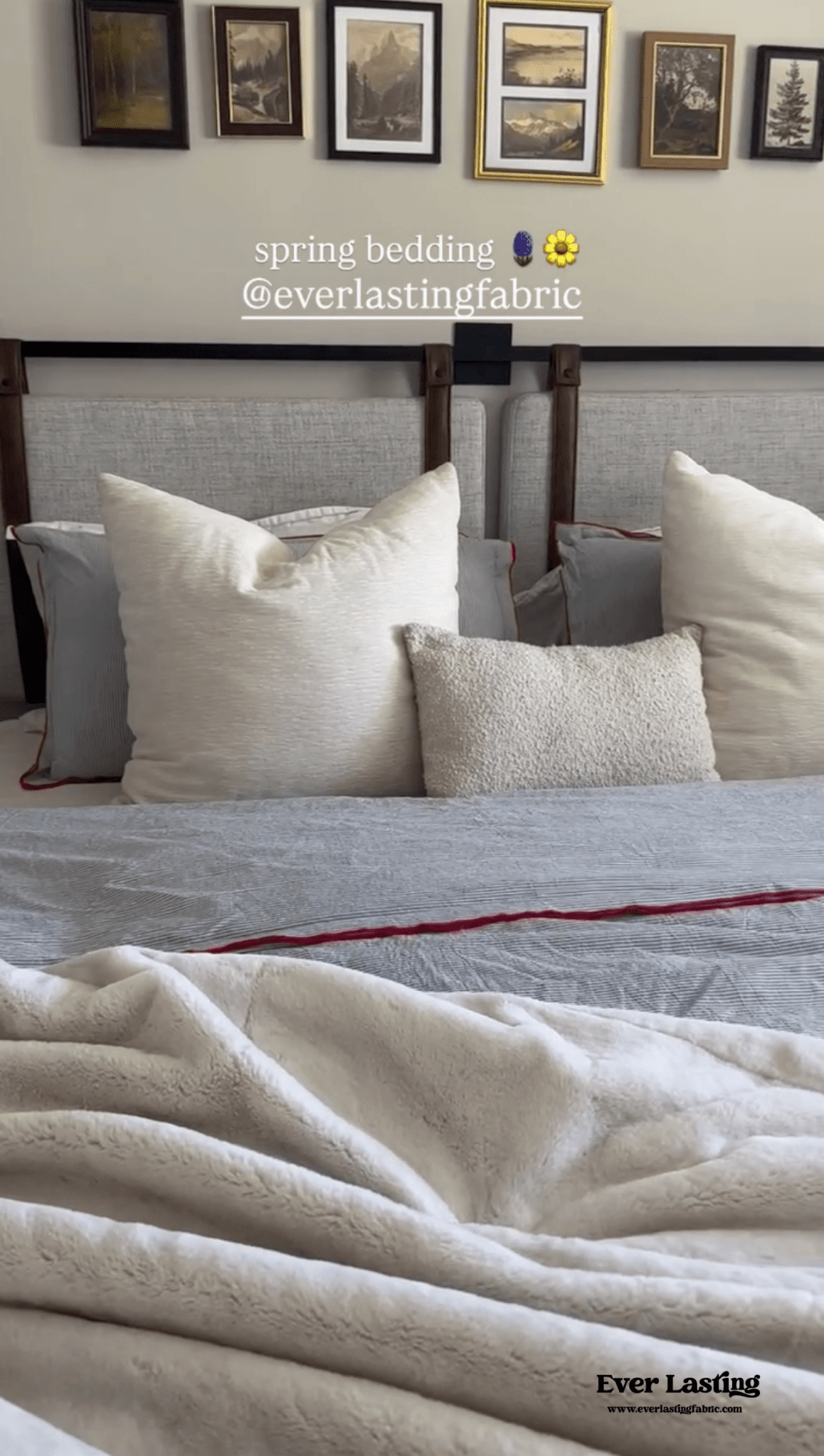 Joce Striped Bedding Set / Blue