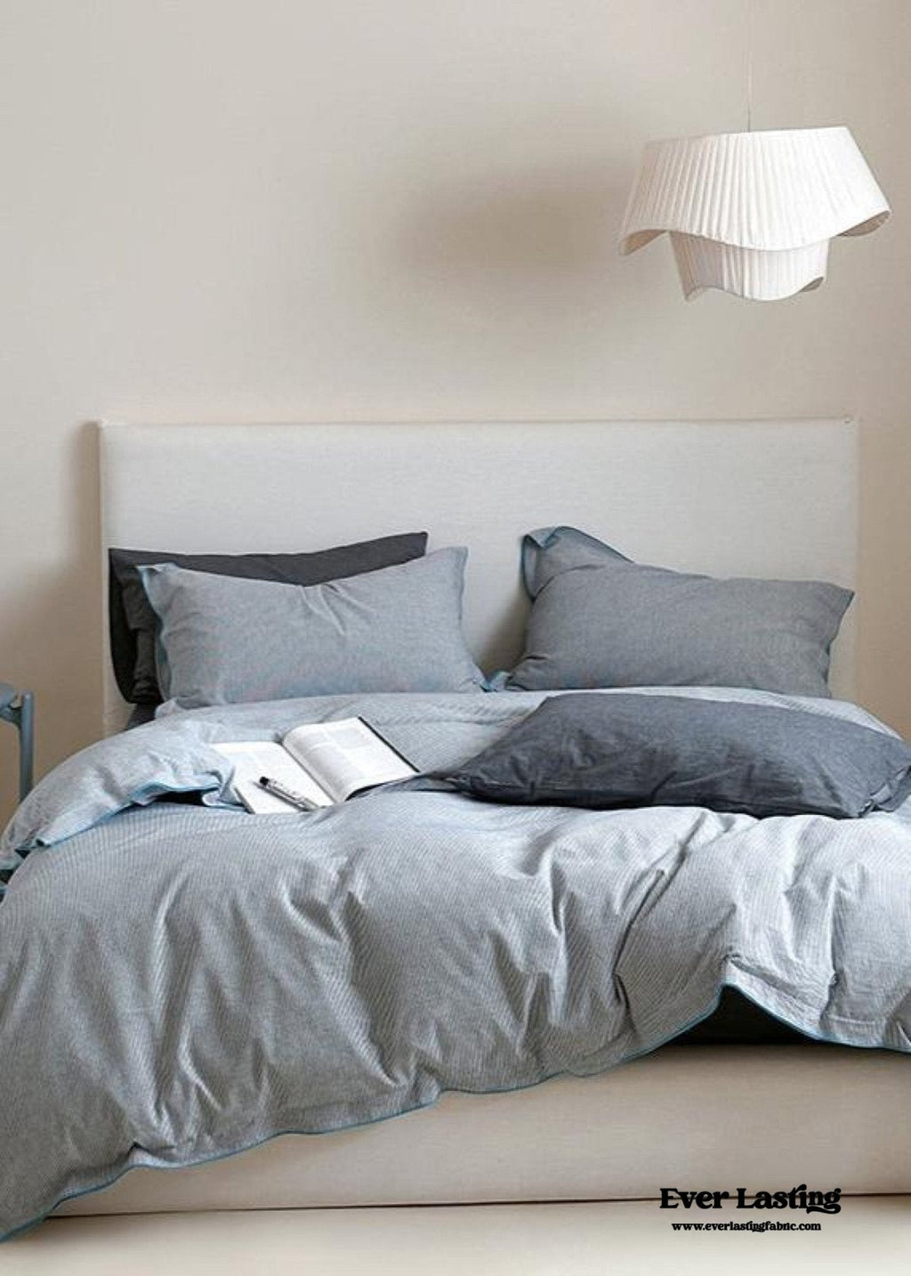 Joce Striped Bedding Set / Blue