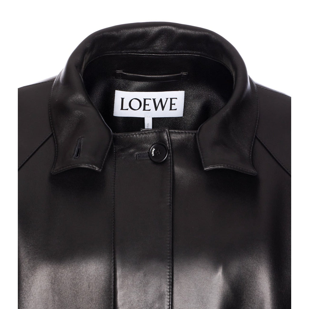 Loewe Women Leather Short Trench